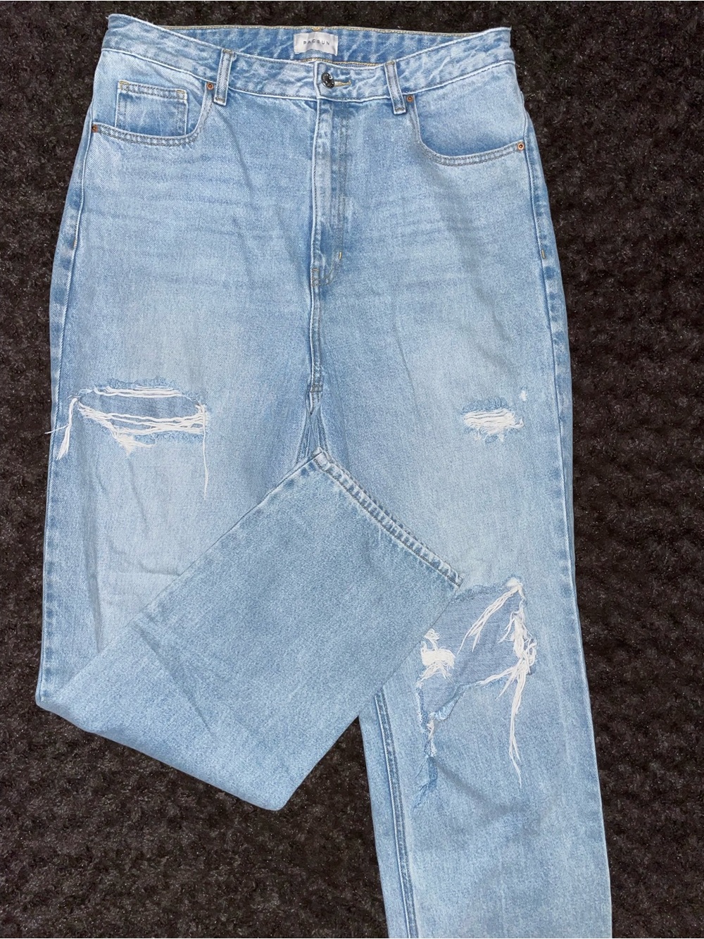 PacSun Tall, High Rise, Wide Leg, Distressed Women’s Jeans